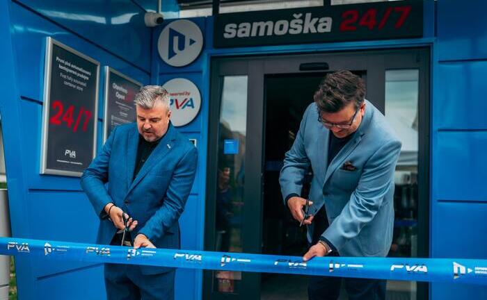 Otevření první plně automatizované kontejnerové prodejny Samoška 24/7